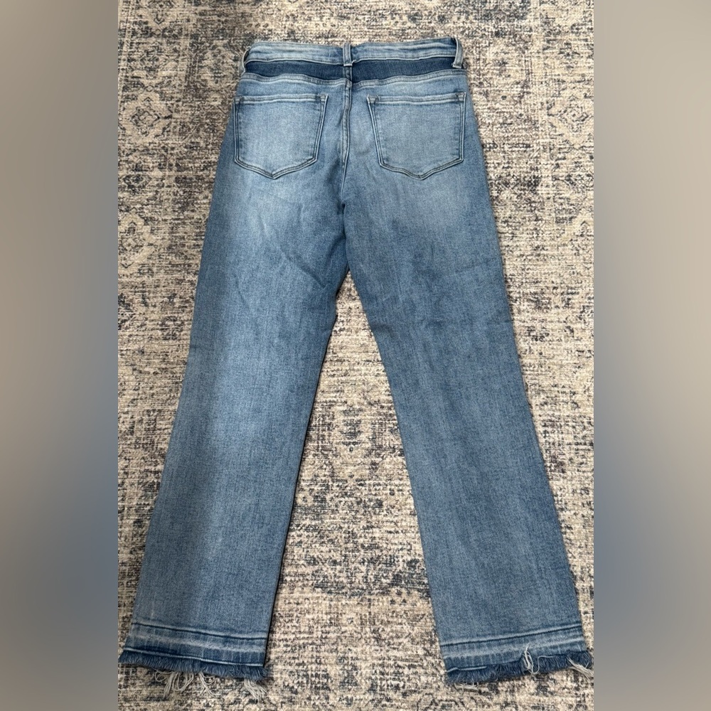 Flying Monkey Jeans Womens Size 25 Cropped Denim Distressed Mid Rise - Picture 4 of 9